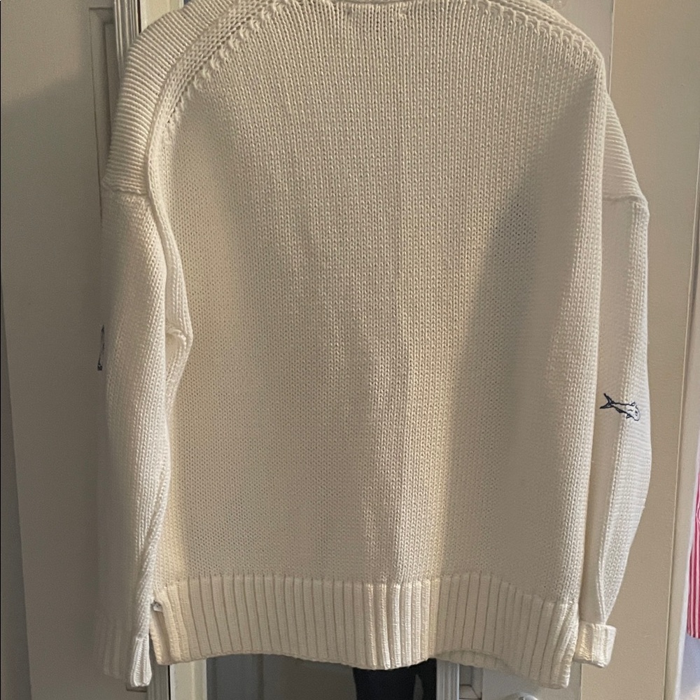 J. Crew Cream Cardigan with Nautical Embroidery - Picture 7 of 7